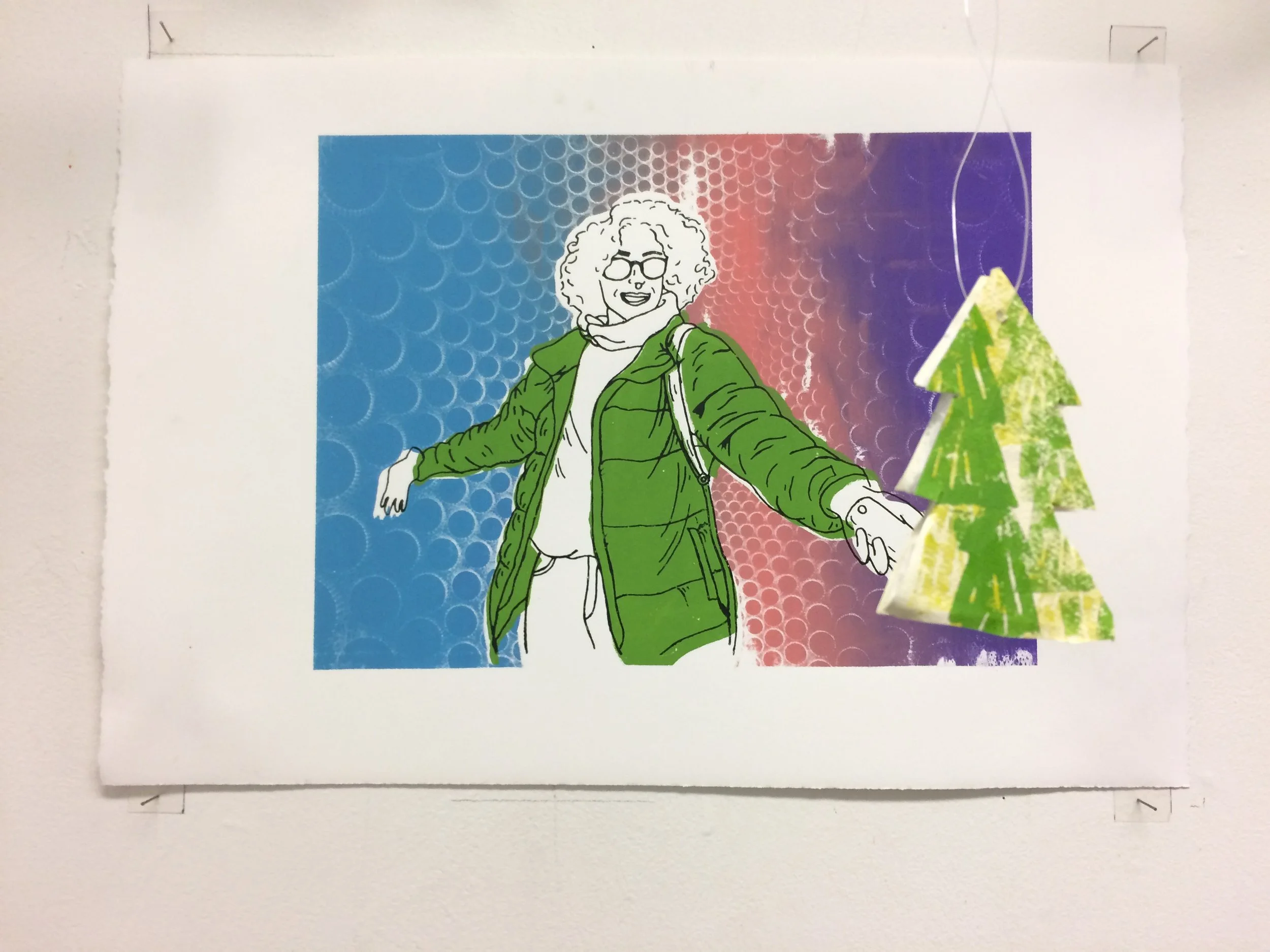 THE TRIP OF A LIFETIME 2017 – series of 4 screen prints, 51cm x 44.6cm