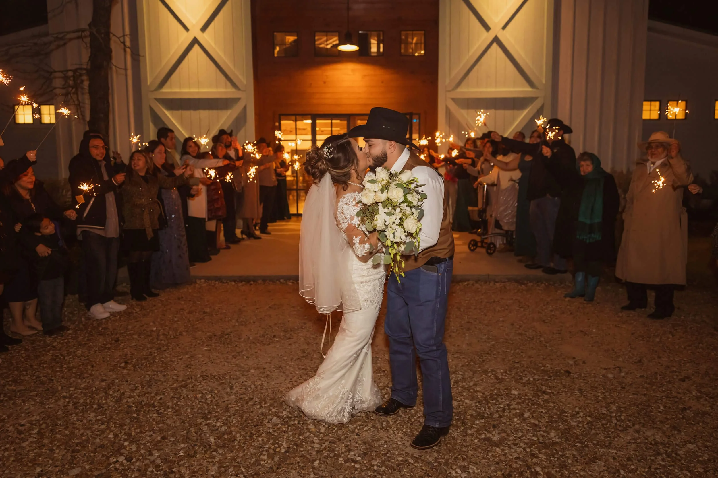 wedding photographer in Houston Texas TX - bride and groom doing formal exit send off.jpg
