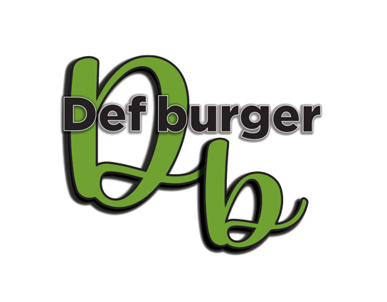 Deaf burger transparent script logo.png
