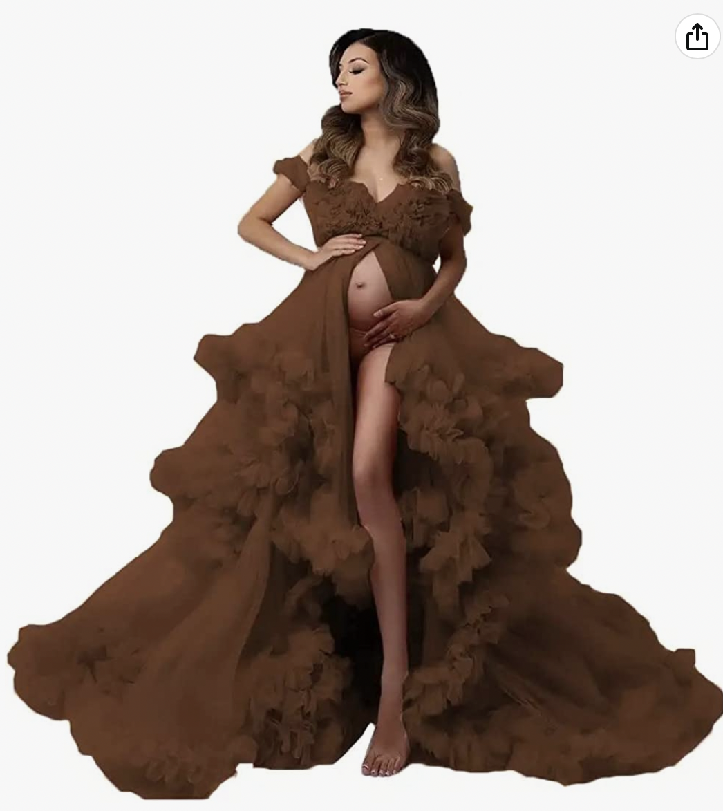 Tulle Maternity Dress