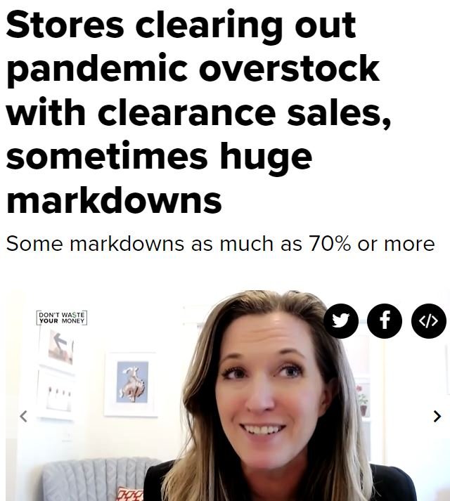 Retailers clearing out overstock with clearance sales