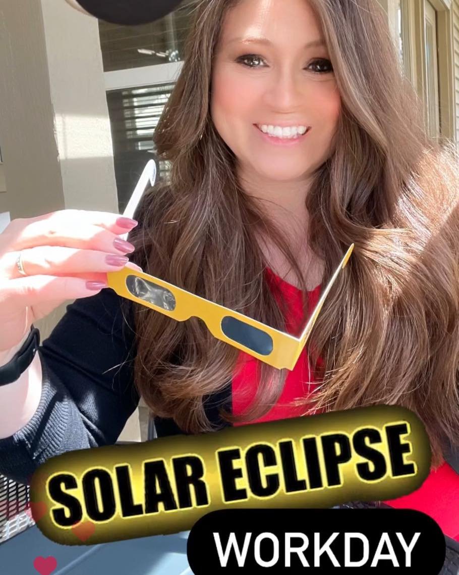☀️😎🌙 SOLAR ECLIPSE WORKDAY
Working outside to catch a glimpse of the eclipse. In Kansas, we have an 80-90% view, but still totally cool. Cant wait until the next one!
#eclipse2024 #workfromhome #smallbusiness #solopreneurlife