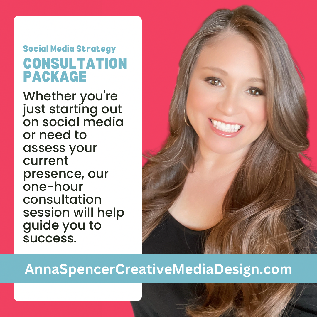 Anna Spencer promoting Consultation Package