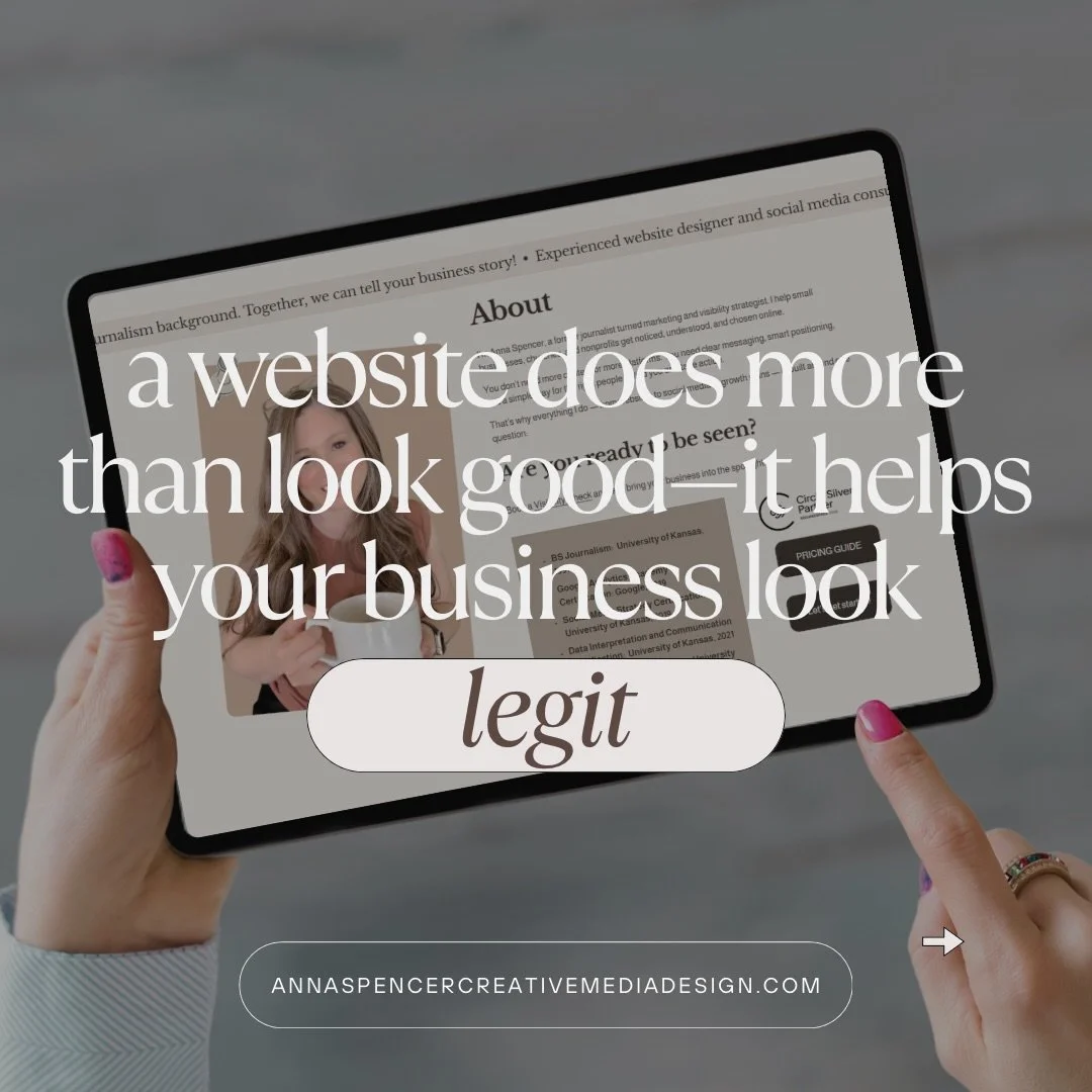 Your website isn&rsquo;t just a place to list your services&mdash;it&rsquo;s often the first impression people have of your business.

A polished, professional website builds trust before you ever have a conversation. It tells potential clients you&r