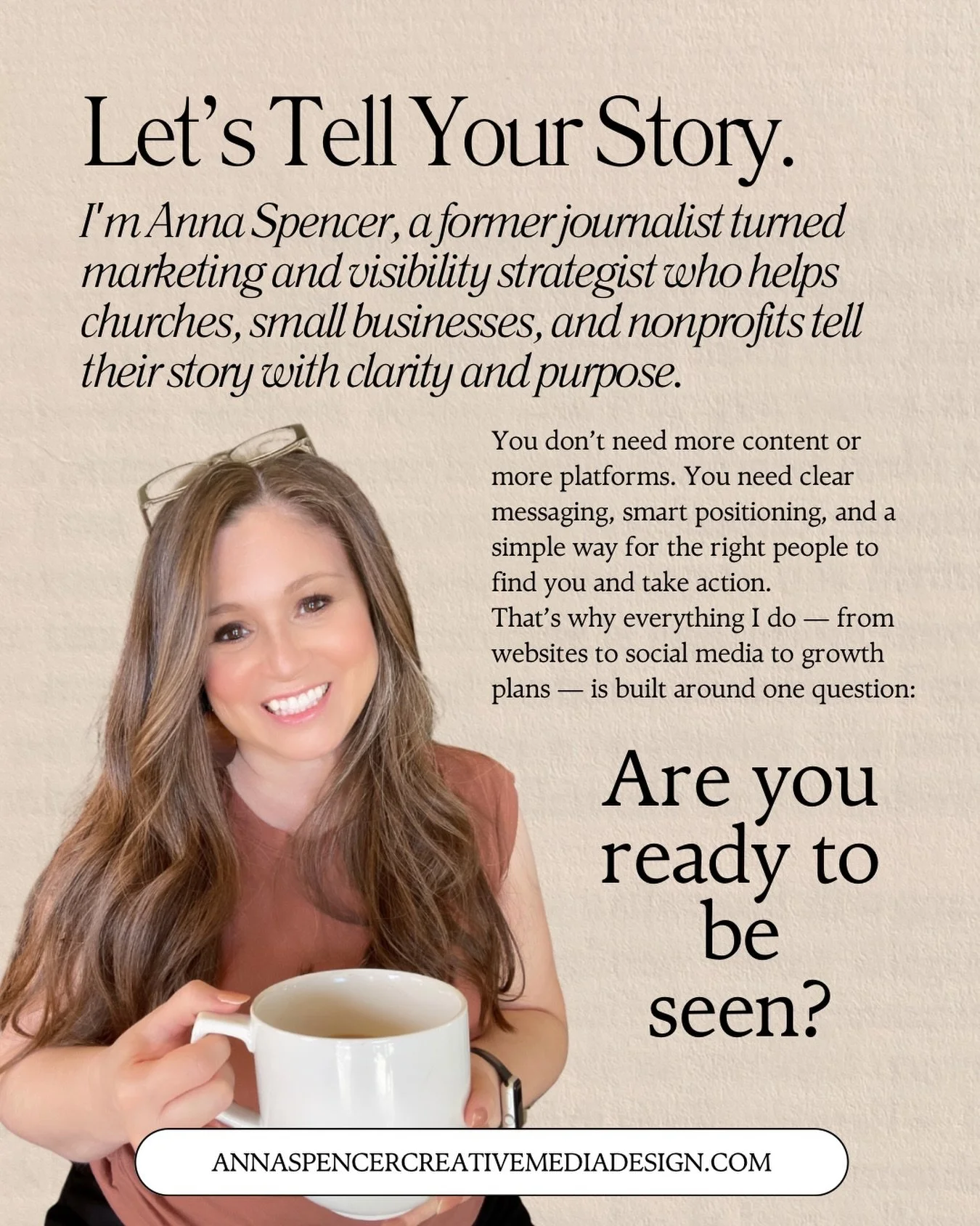 Your business doesn&rsquo;t need more noise.
It needs clarity and attention in the right places.

The Visibility Check is a 30 minute one-on-one Zoom session where I review your website, social media, and messaging to identify exactly what&rsquo;s he
