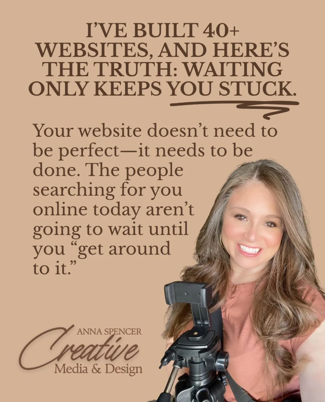 I&rsquo;ve seen the same struggle&mdash;business owners wait to get started because they want everything to be &ldquo;perfect.&rdquo;

Here&rsquo;s the truth: a live, simple website will serve you better than a perfect one that doesn&rsquo;t exist.


