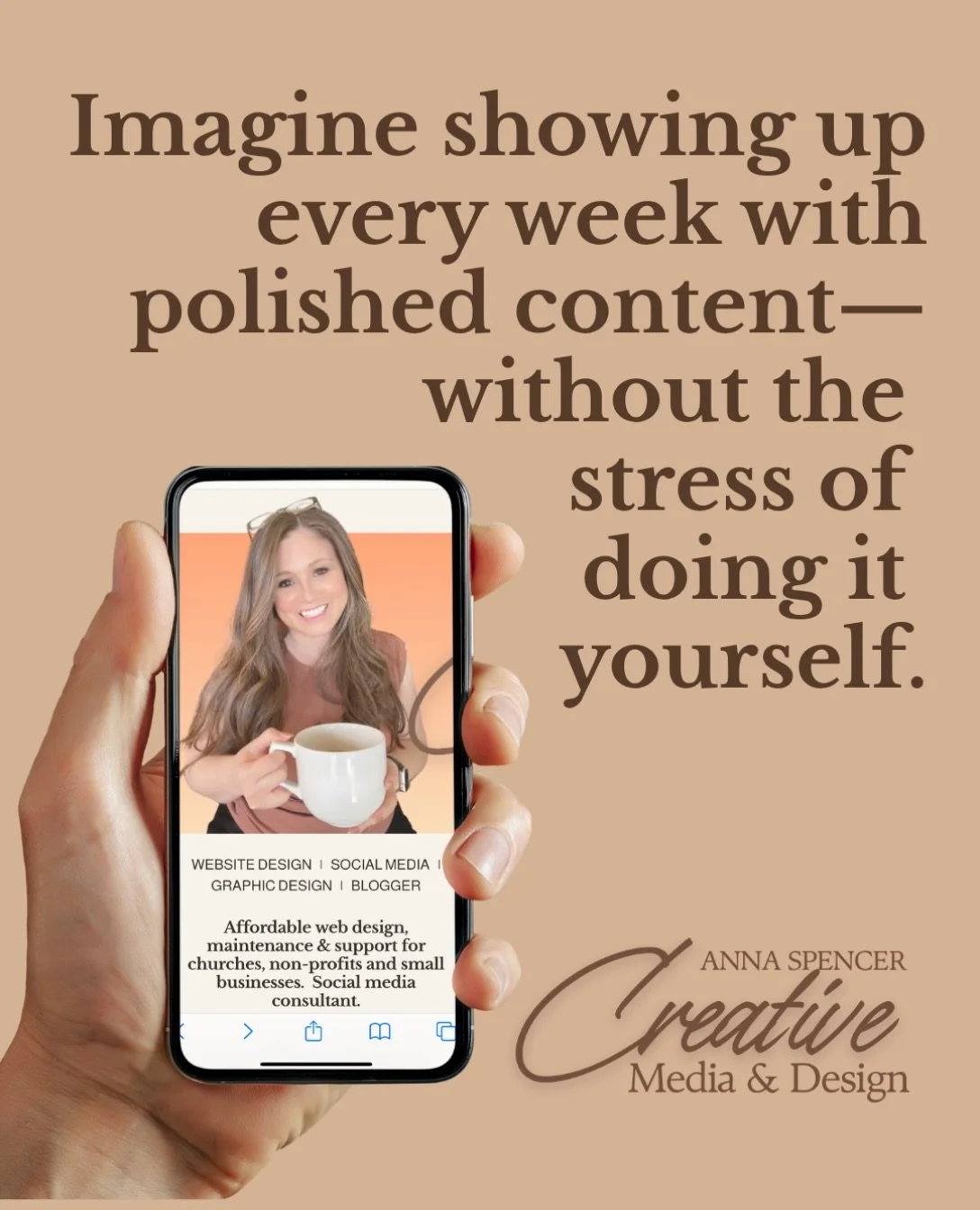 Ever feel like your business gets lost online because your posting is inconsistent?

That&rsquo;s where I come in. I help small businesses stay visible, consistent, and on-brand so your audience never forgets you.  Imagine showing up every week with 