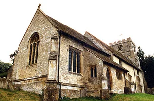 St Andrew's Church, Letcombe Regis.  Copyright David Nash Ford