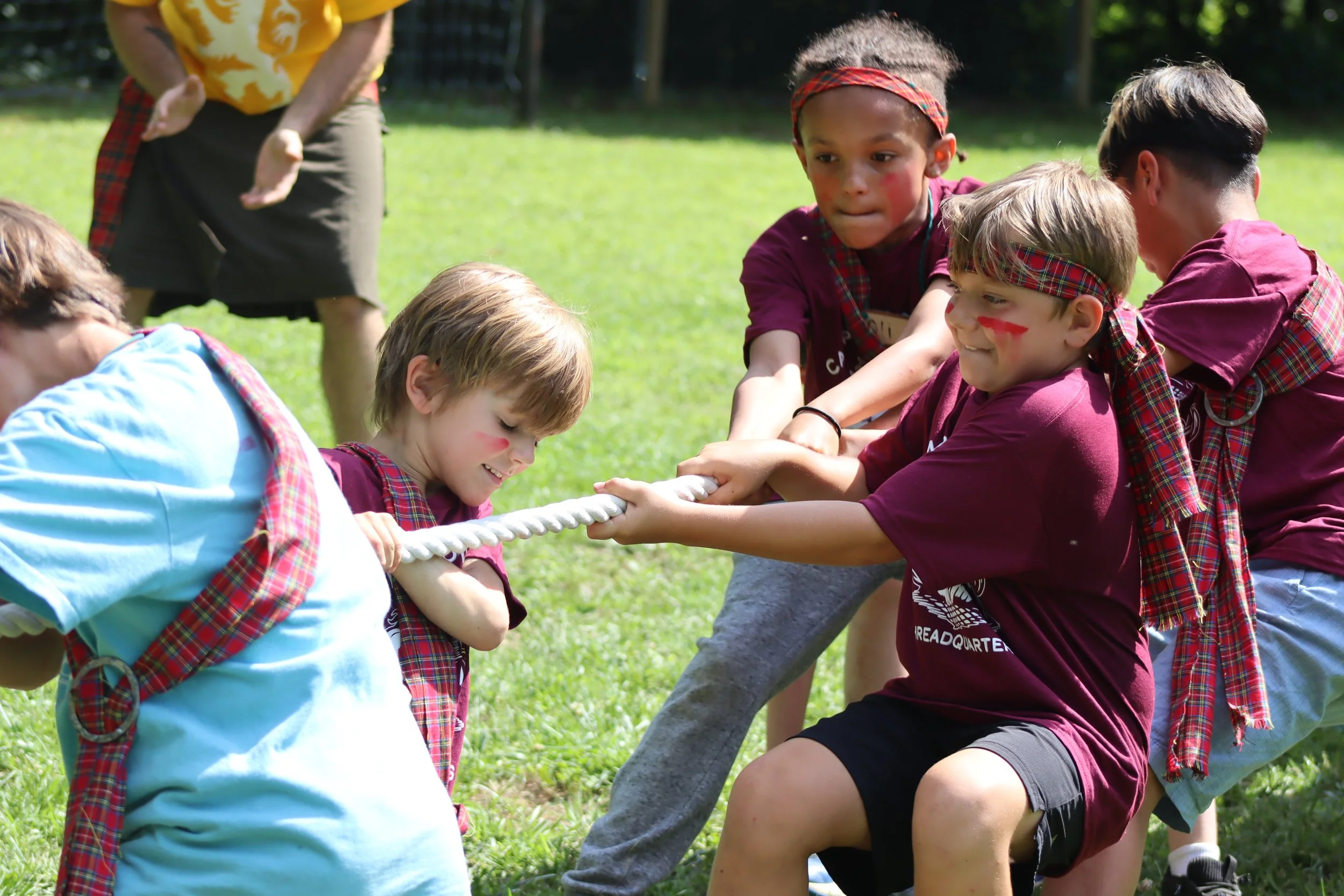 Tug of War at Camp Arrowhead NC. 