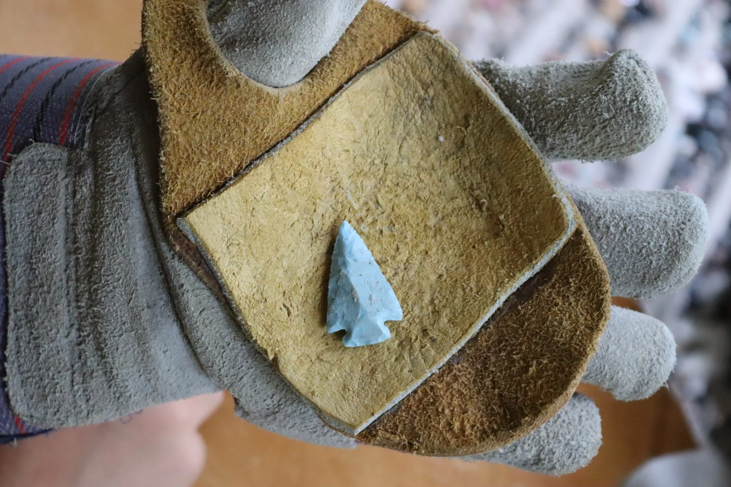 An Arrowhead knapped by a Camper at Camp Arrowhead Sleepaway camp for boys. 