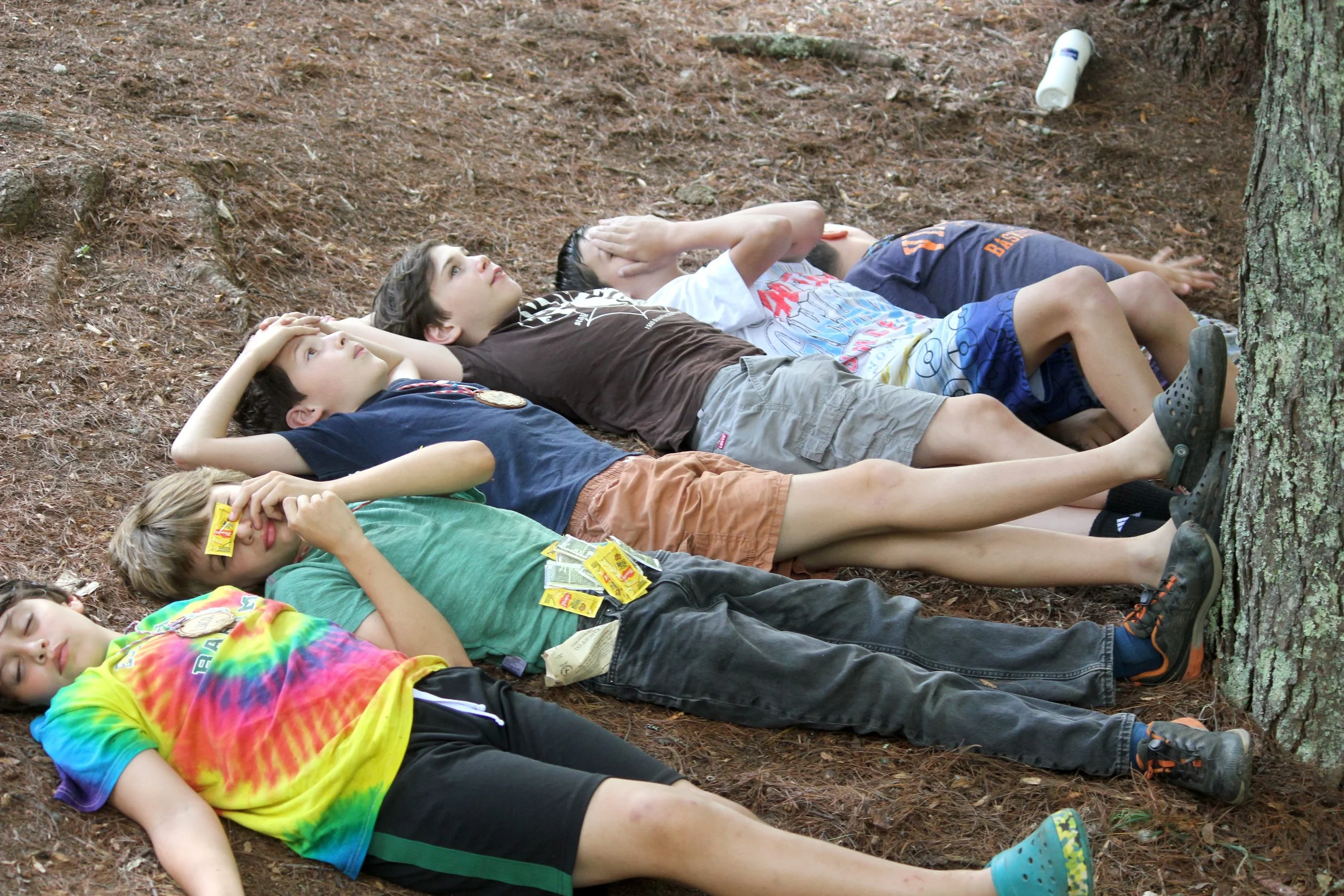 Boys being boys at Camp Arrowhead Summer Camp.