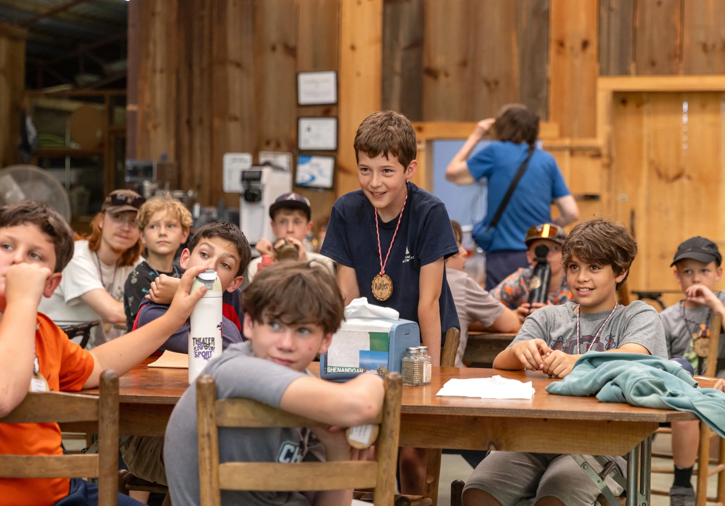 Summer Camp Campers in the Arrowhead Dining Hall