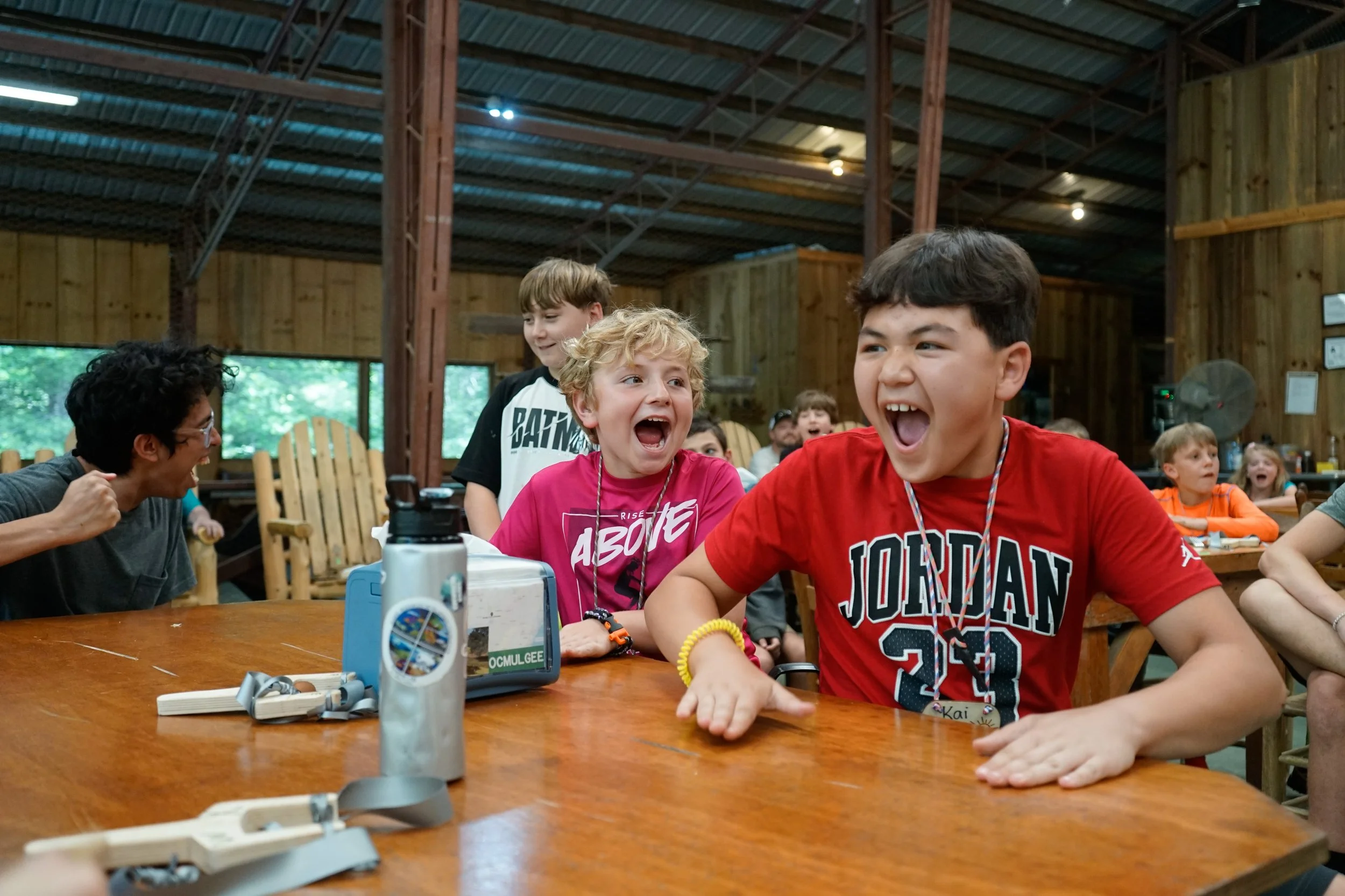 So much fun is had in the Camp Arrowhead Dining hall.