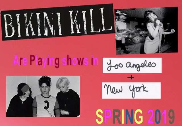 BIKINI KILL LOS ANGLES SHOW APRIL 26, 1019
