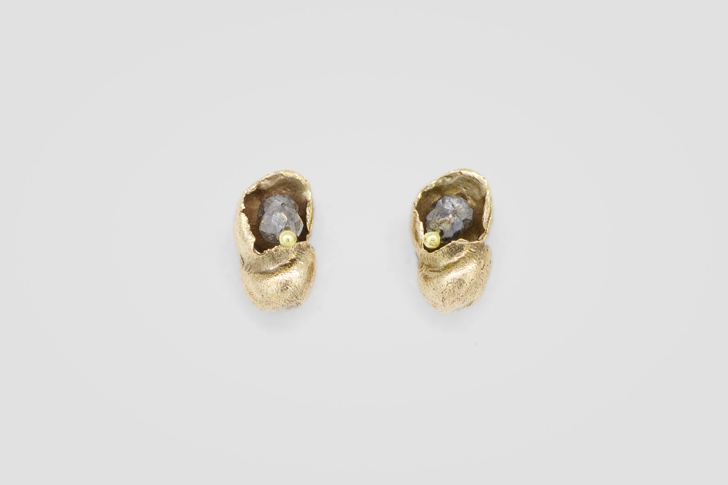 Shell Diamond Gold Earrings_Front.jpg