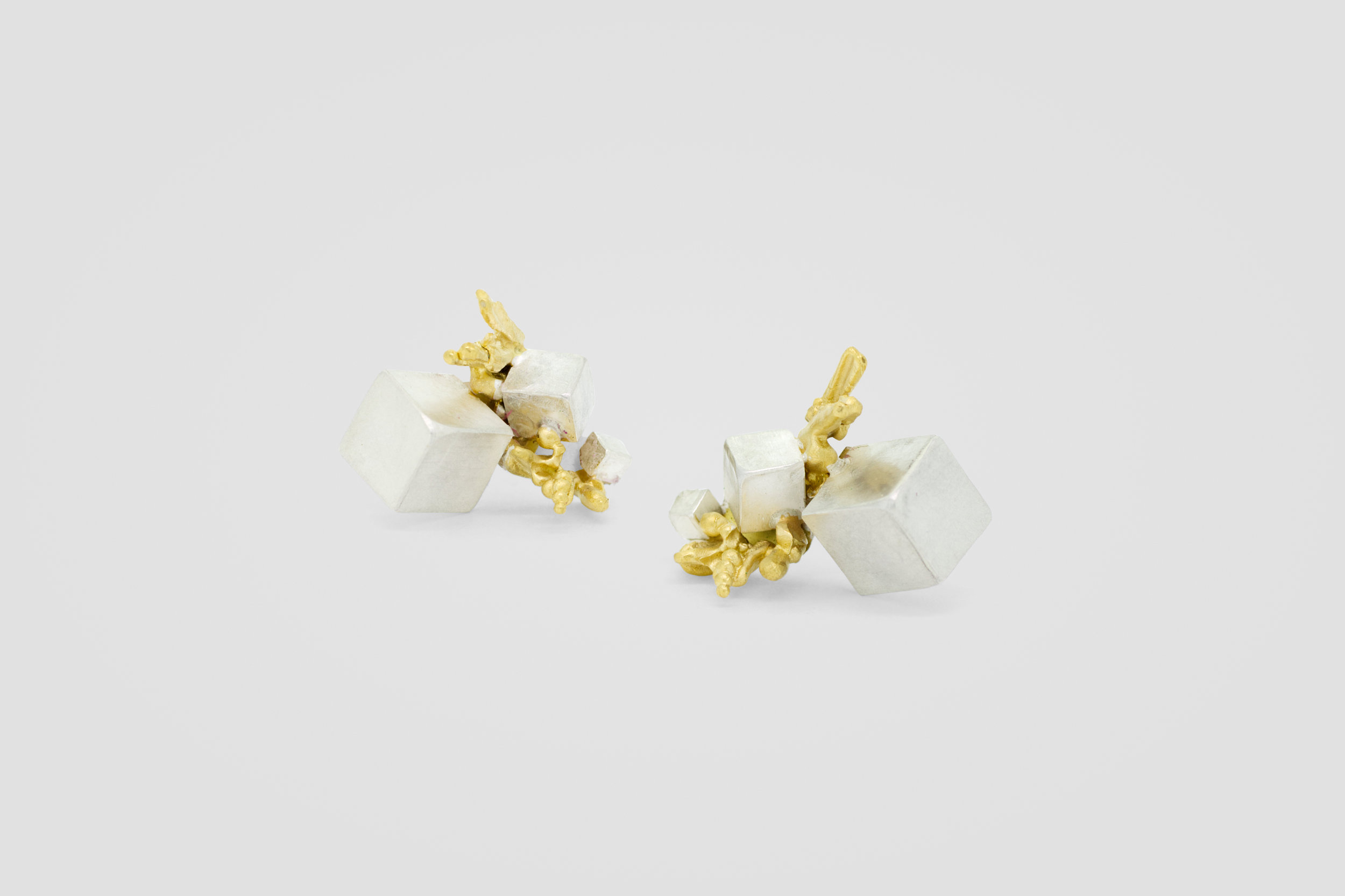 Prism Geo Silver Gold Earrings_Main.jpg