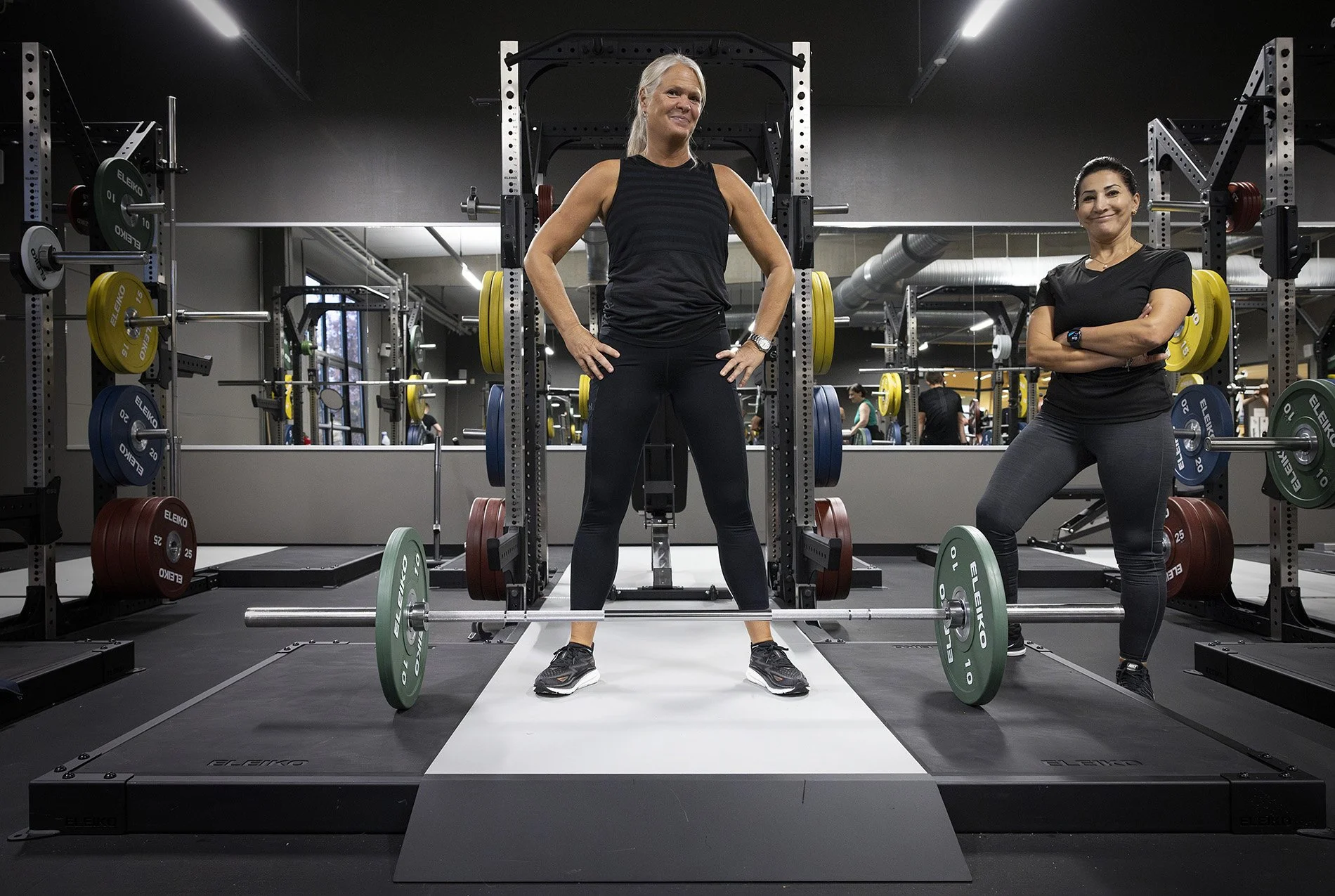  Friska fysiska timmar med barn och vuxna på Friskis§Svettis i Uppsala.  Film foto Mikael Wallerstedt 