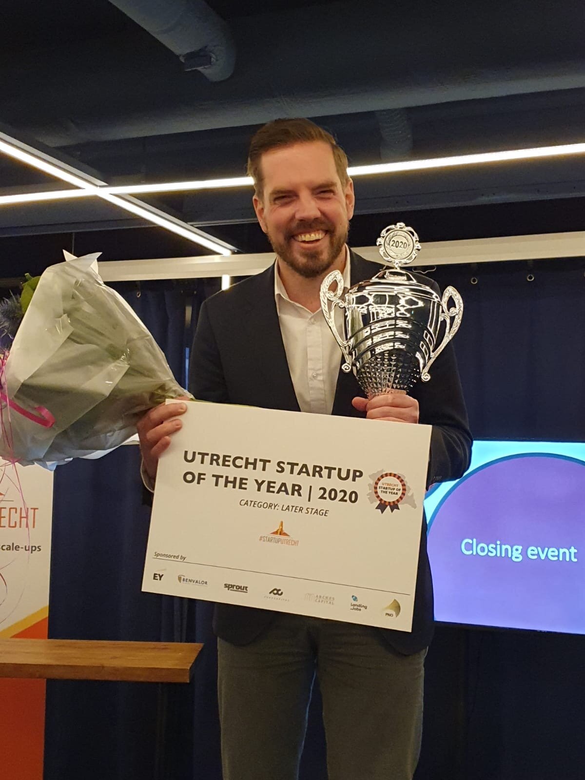 Pitchwedstrijd gewonnen