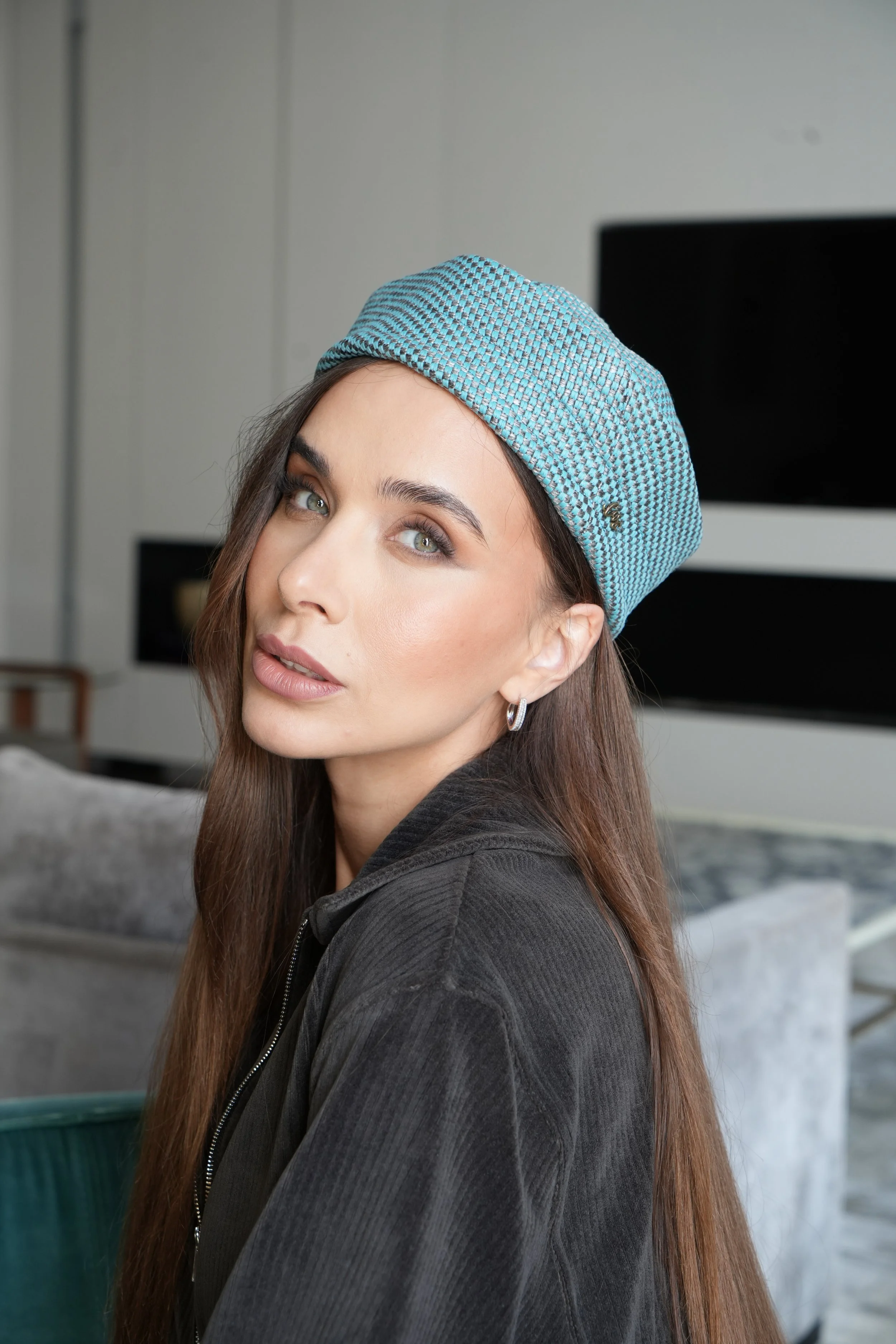 Béret Kate Turquoise Pastel - Cas Création