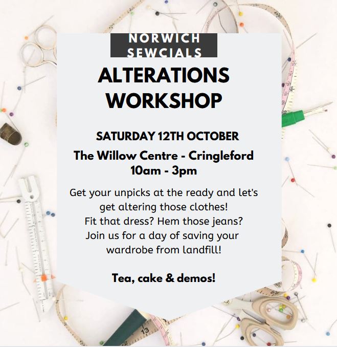 Alterations Day! Make do and mend...