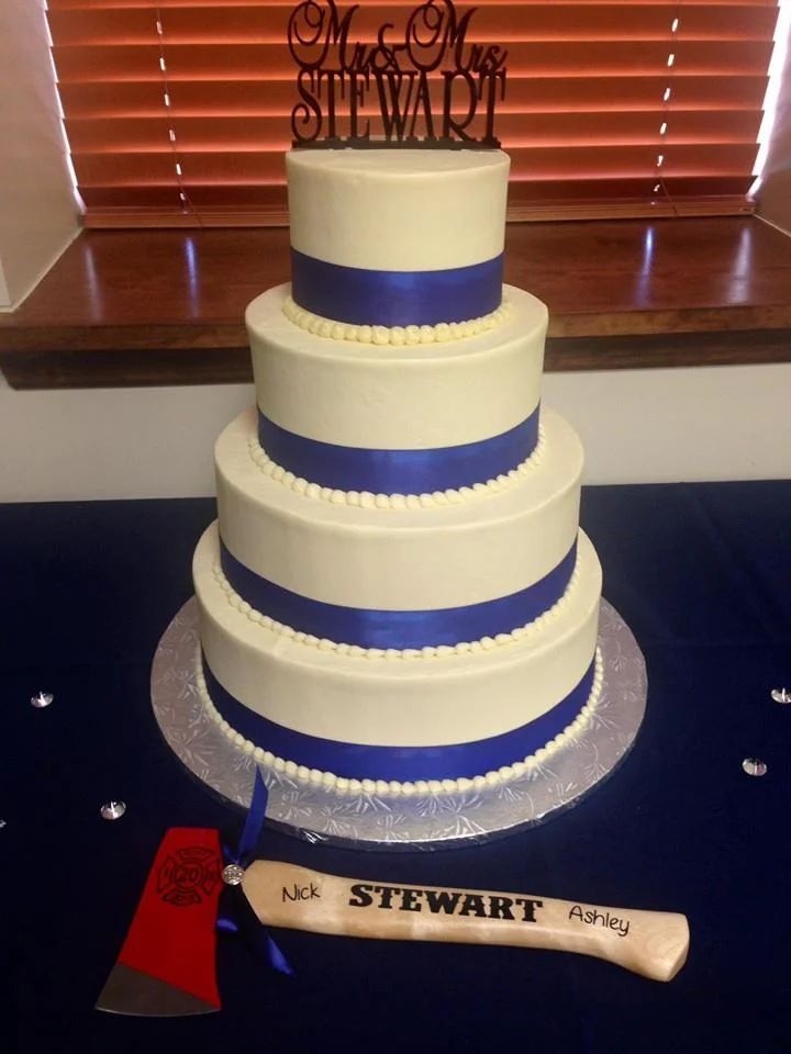Royal Blue 2 Tier Wedding Cake Designs : Wedding Cakes Cheri S Cakes
