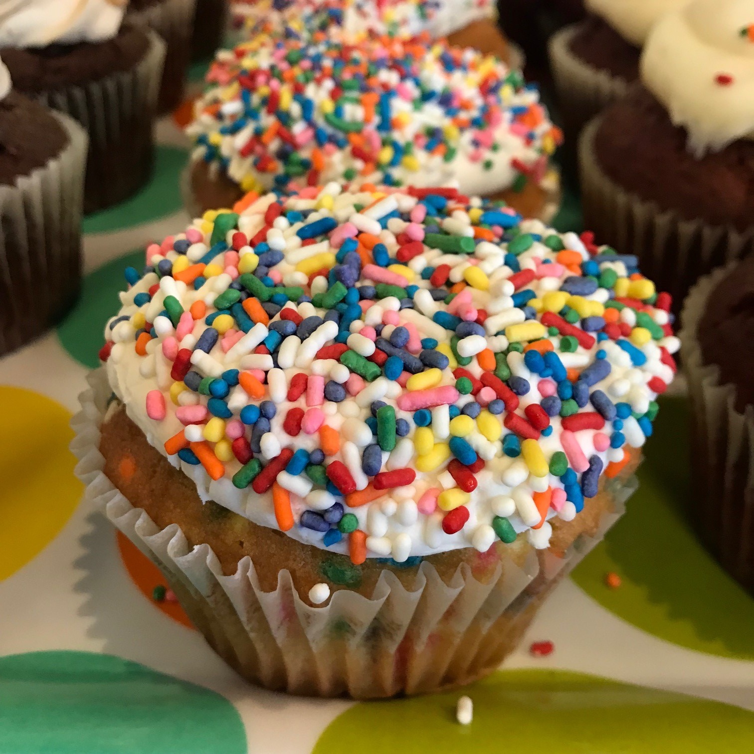 Filled Confetti Cupcake