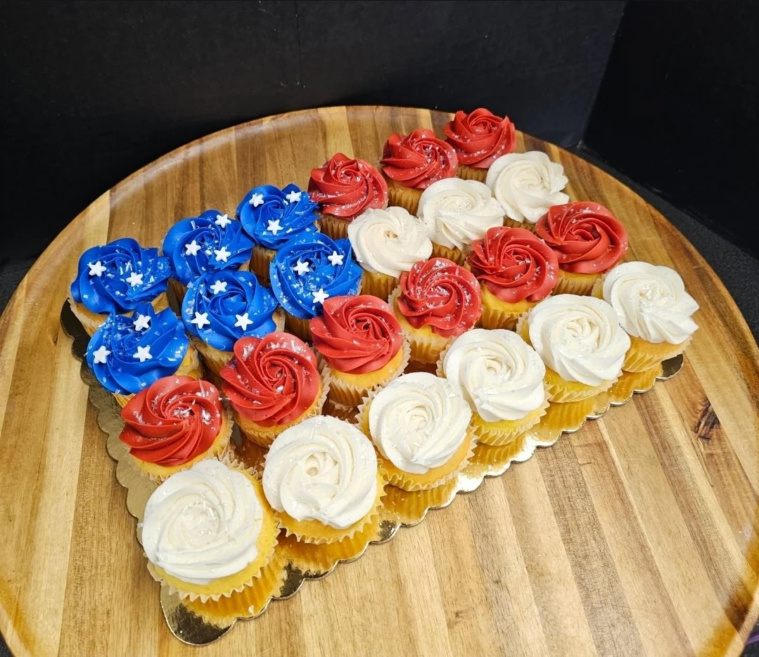 Flag Cupcake Cake
