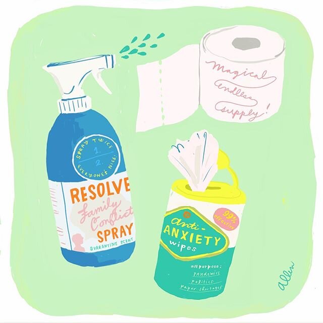 Today one of my favorite illustrators @jessicaallen_illustration sent me this adorable illustration and she let me share it with the world.💛 if only these adorably illustrated products were magically made for realz. 🧼💛 stay safe everyone, during t