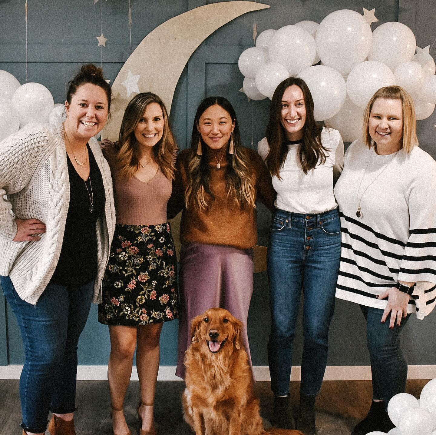 This past weekend we hosted a small baby shower for our bestie @lmpetruczenko 🌙 we all had so much fun planning this celebration and couldn&rsquo;t be more excited to meet our newest (probably cutest) bestie to our friend gang very soon! ⭐️🤍