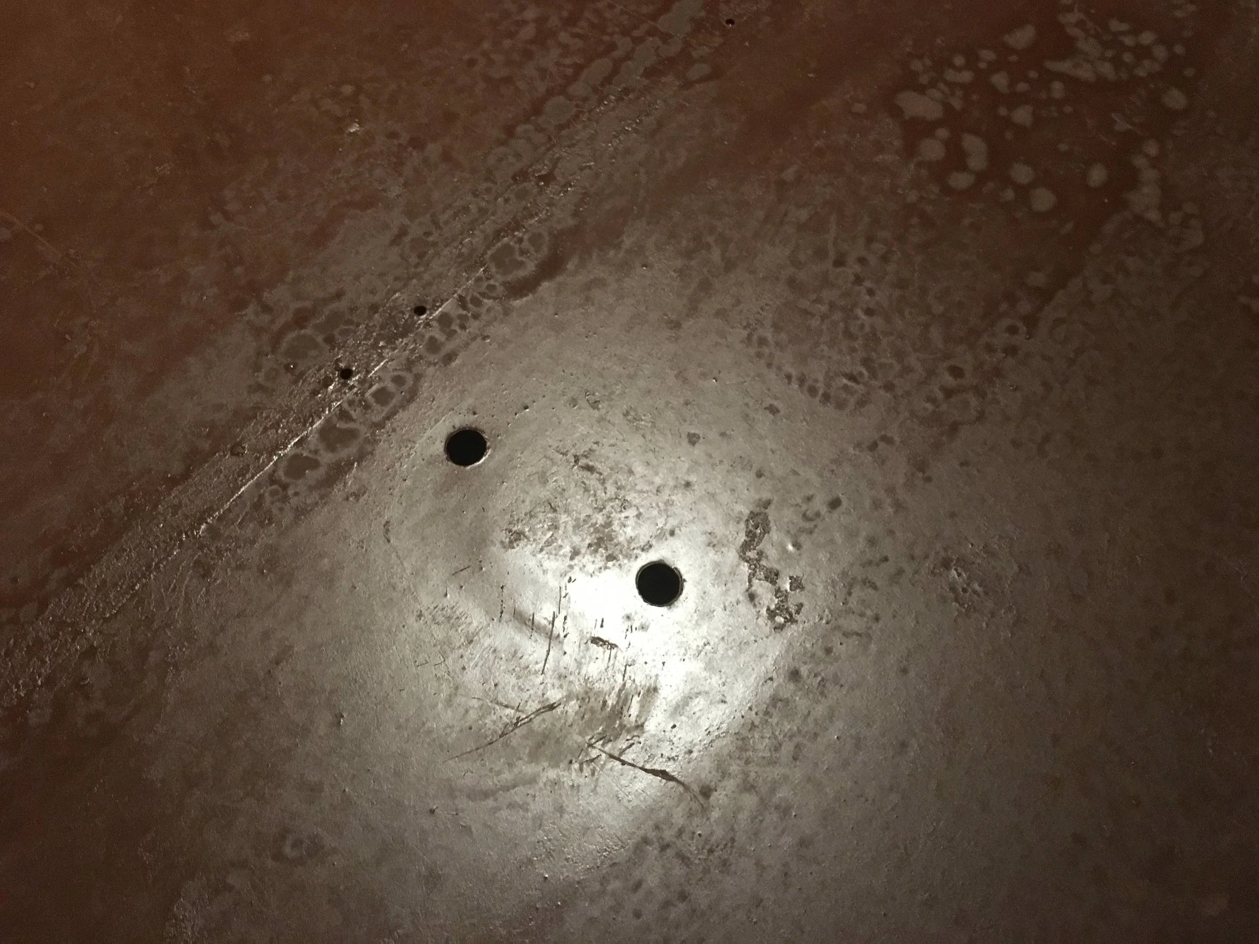 Holes from the Seat Bolts