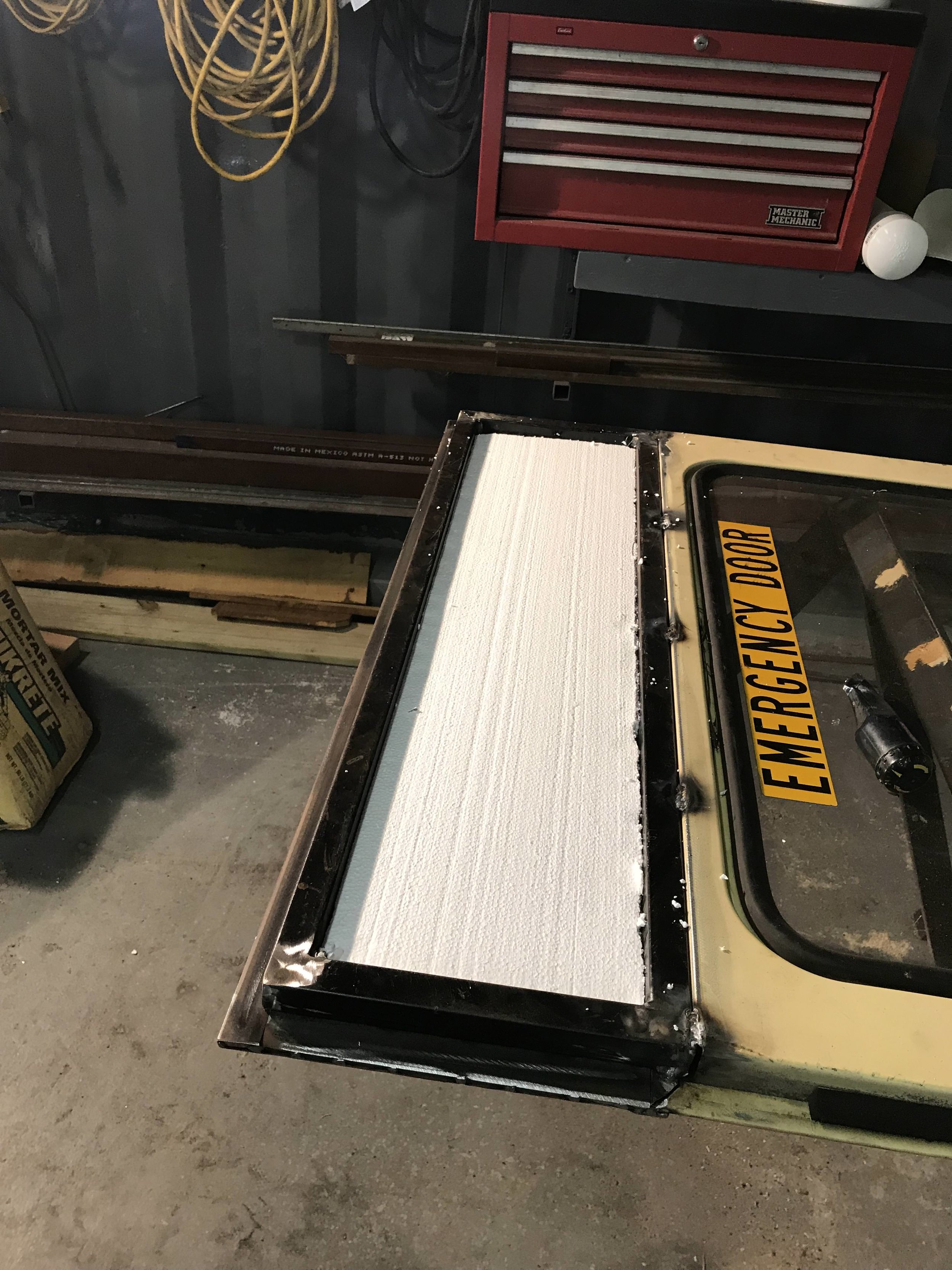 Added Foam to the Extension for Insulation