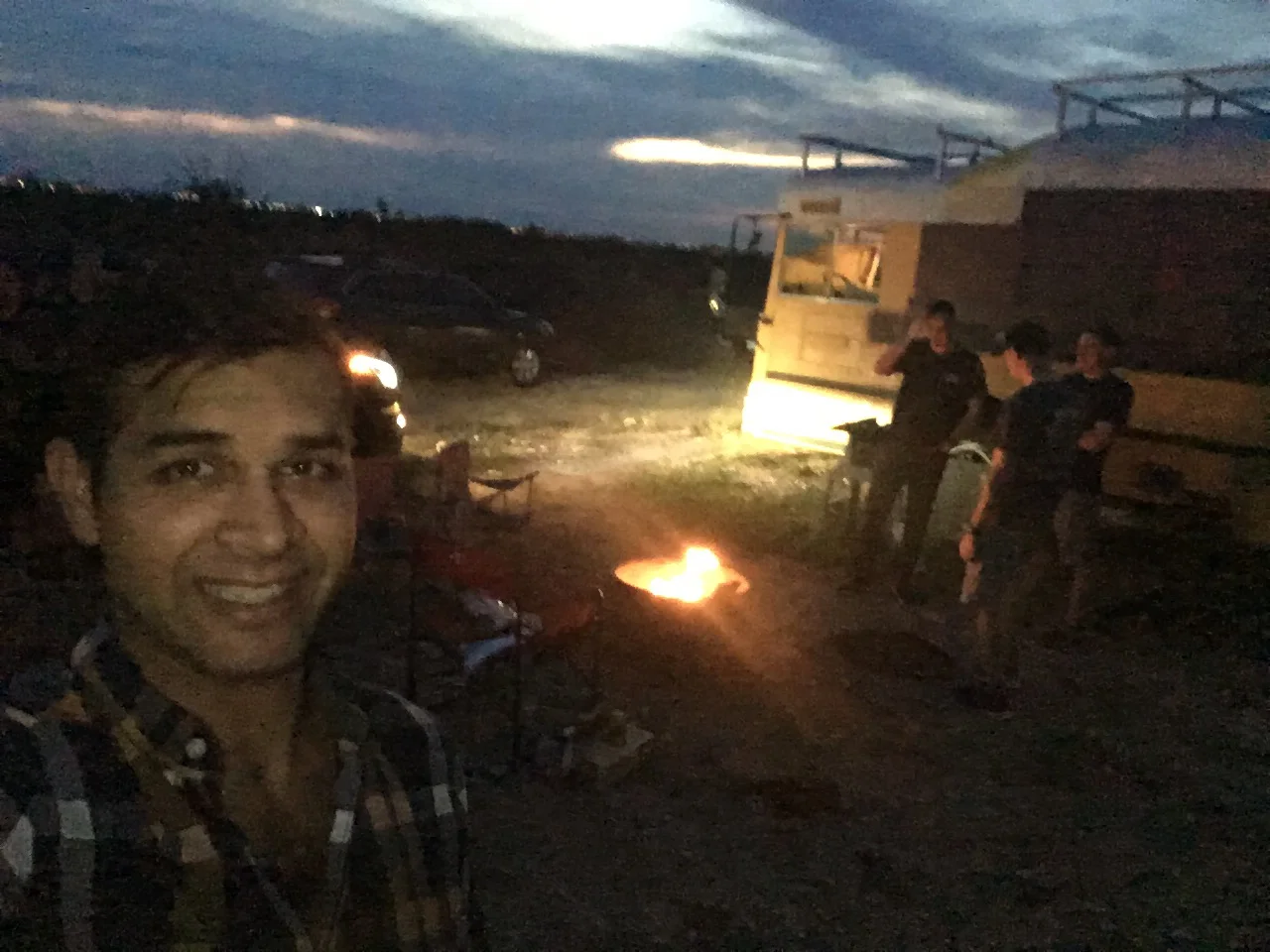 First Party At the Bus!