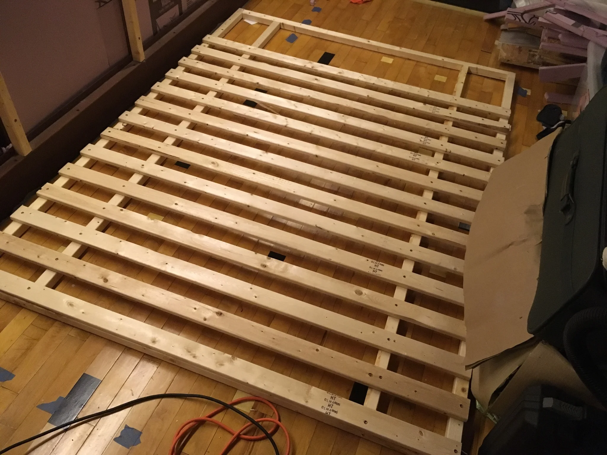 Bedframe Laid Out