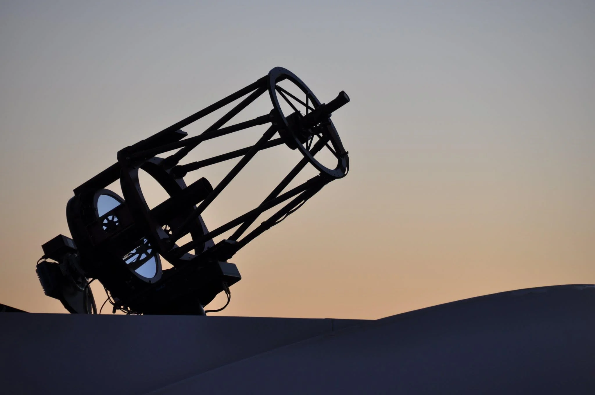 One of Skynet’s original, 16-inch diameter PROMPT telescopes at Cerro Tololo Inter-American Observatory in the Chilean Andes.