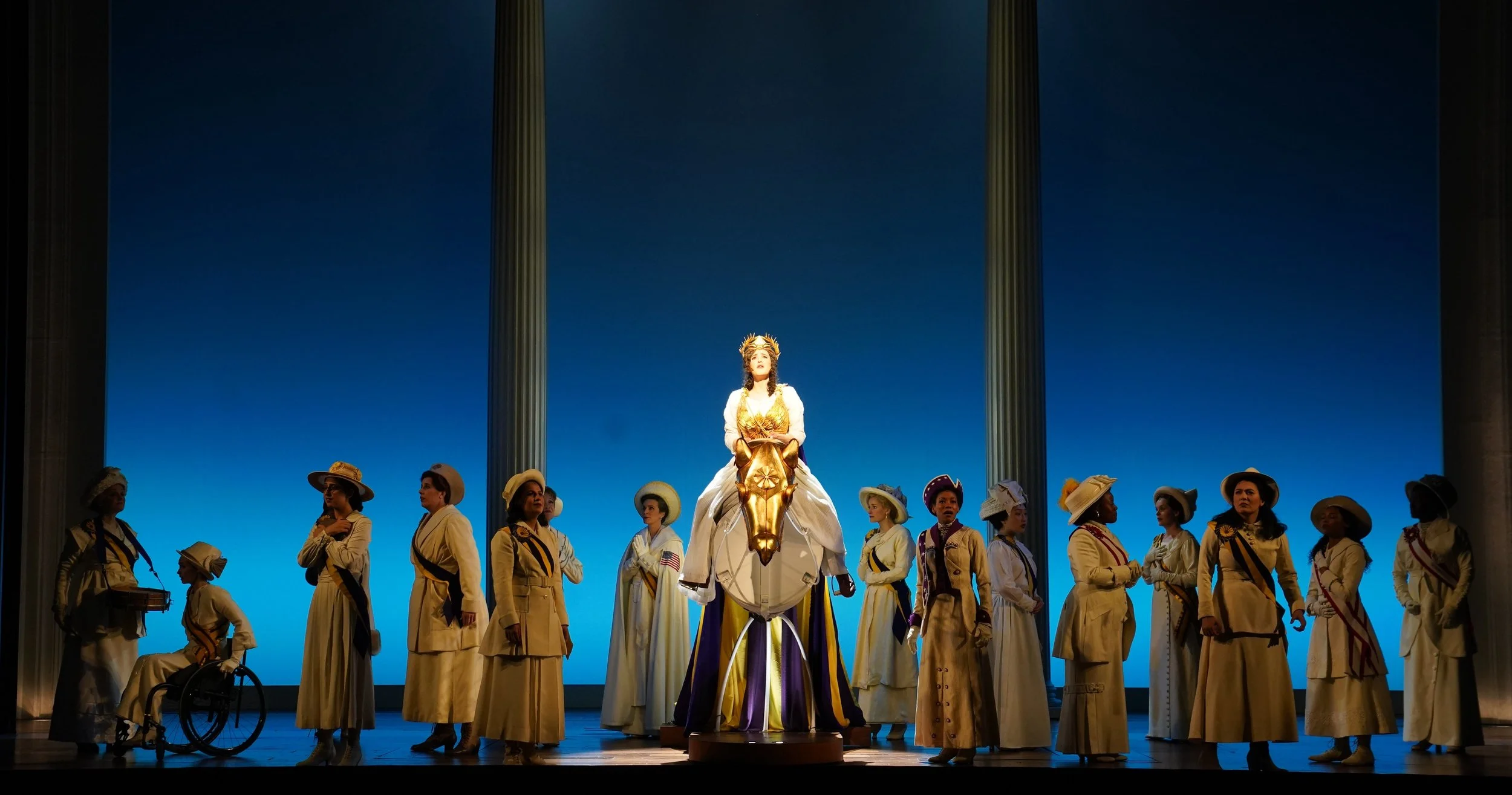 Suffs - directed by Leigh Silverman for Music Box Theater Broadway