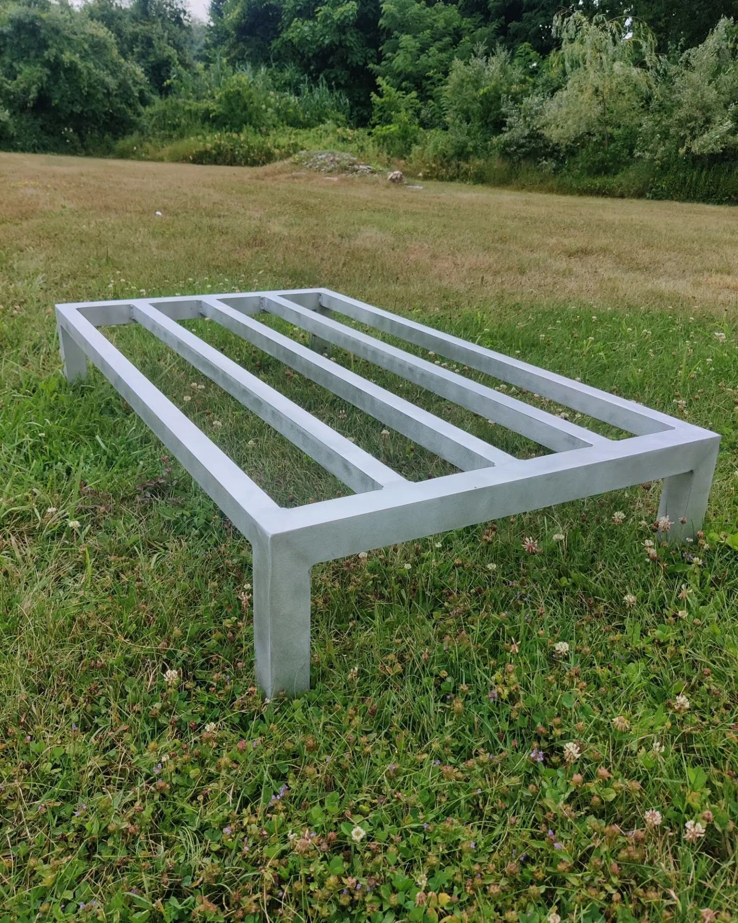Signed, sealed, delivered.  Well... Ready for pickup at least.

6063 aluminum Dunnage Rack for a client.  Aside from sourcing the material, this project went well - any job I get to run the DA on is a good job #meditation #flowstate 

Most of the wel