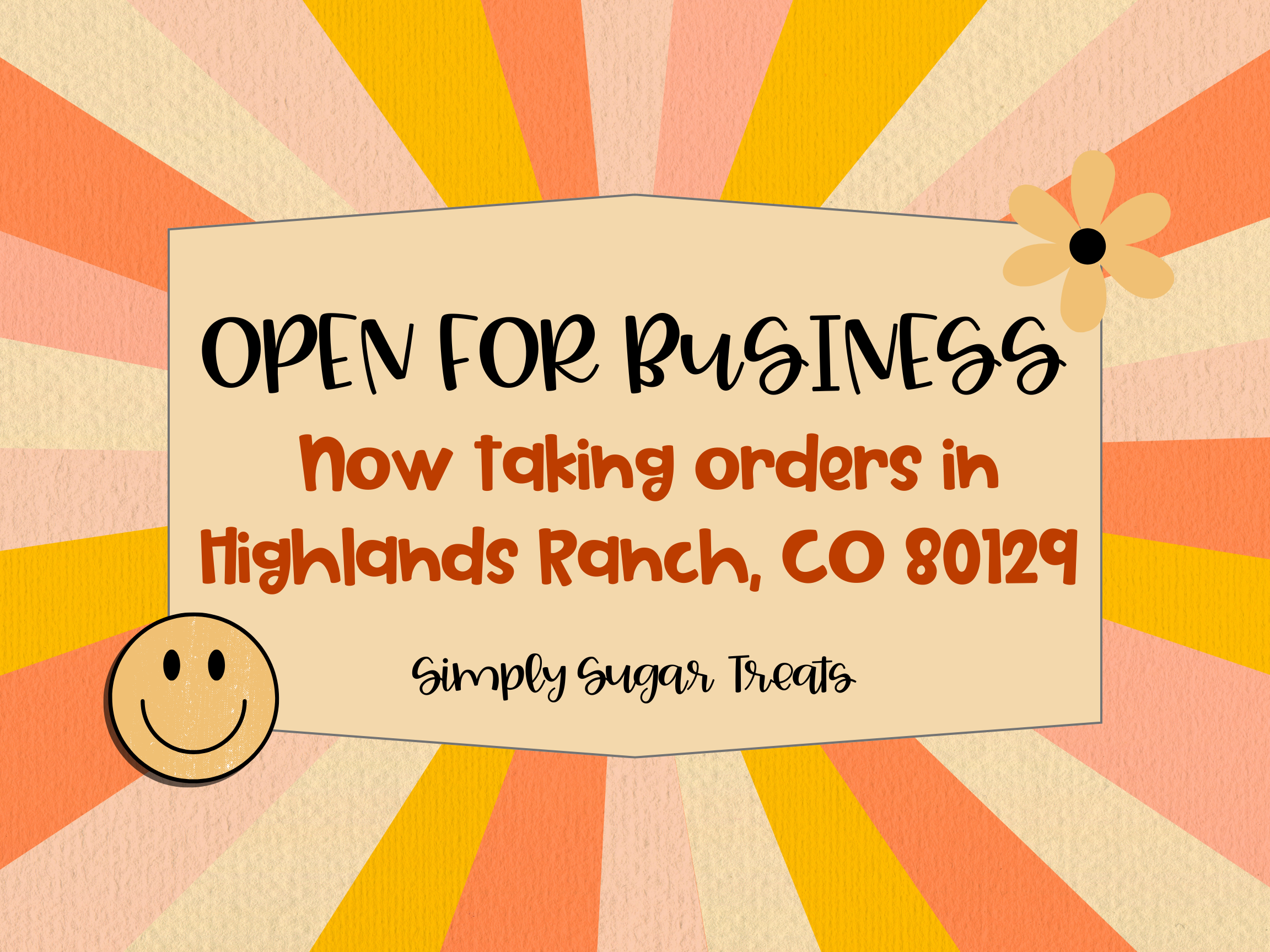 Cream Yellow Red Retro We Are Open Yard Sign.png