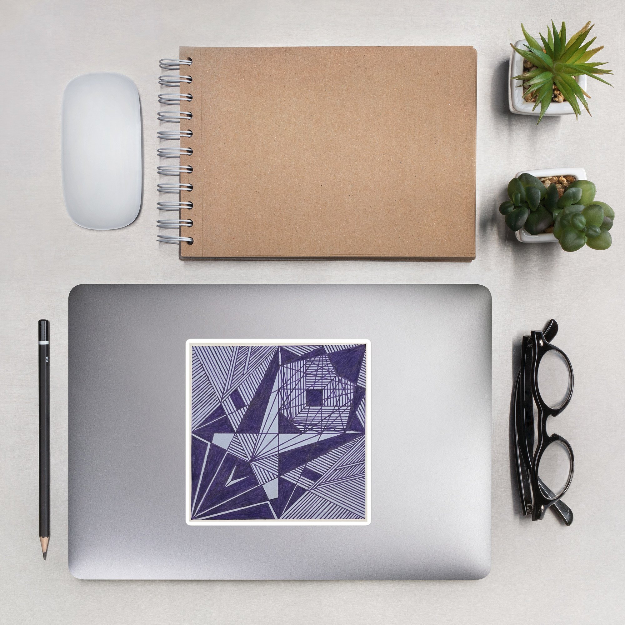 Kalev's Abstract art sticker