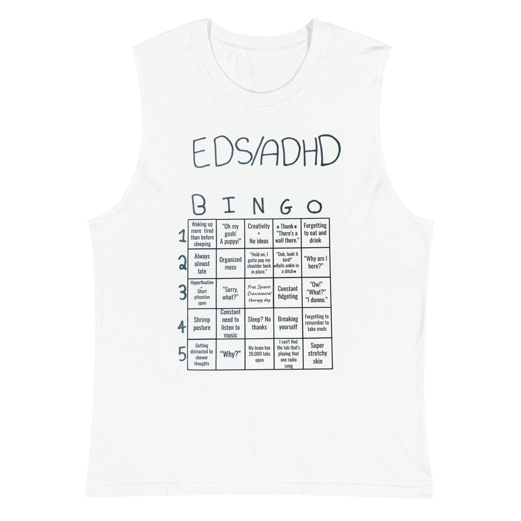 Desta's EDS/ADHD Bingo Muscle Shirt