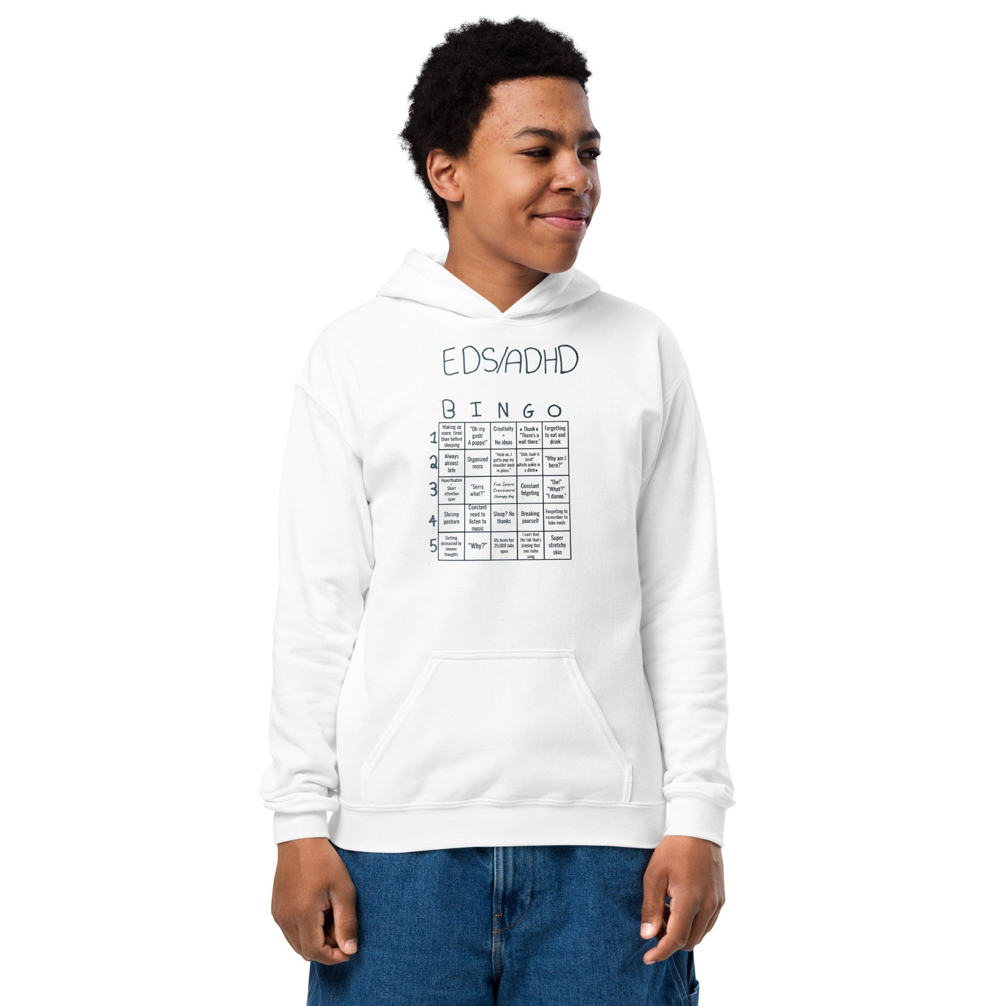 Desta's EDS/ADHD Bingo Youth Hoodie