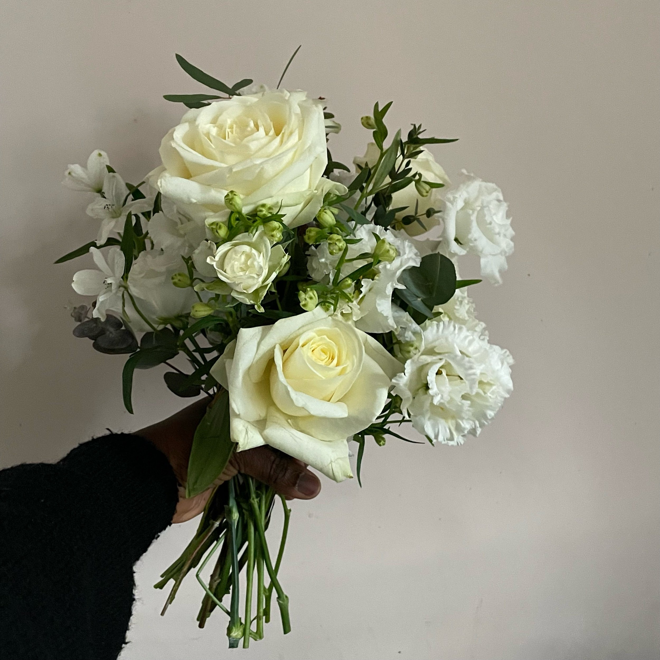 Bridesmaids bouquet overall width 15cm £85 
