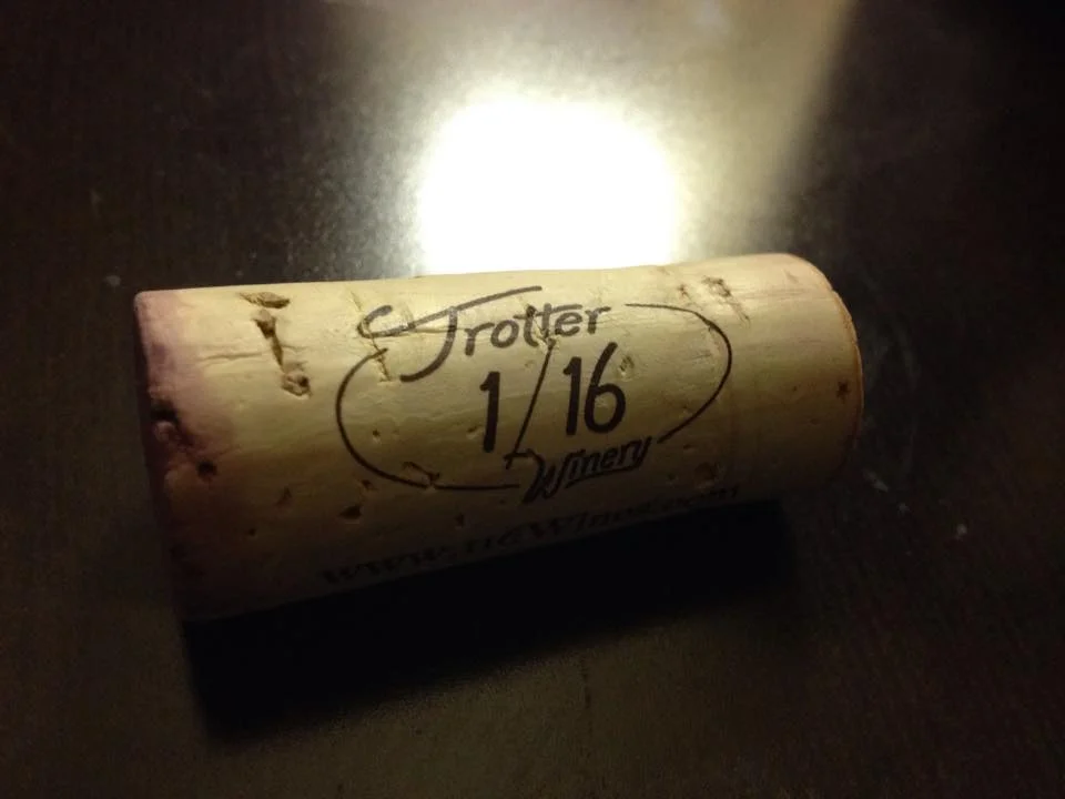Each cork for each vintage has it’s own special message on the other side!