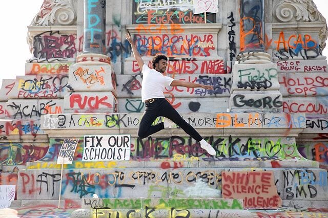 All of these images that @irablu92 of the @richmondballet and I captured are an ode to Arthur Mitchell. A true groundbreaker. In 1955, he was the first African-American dancer with the New York City Ballet, where he was promoted to principal dancer t