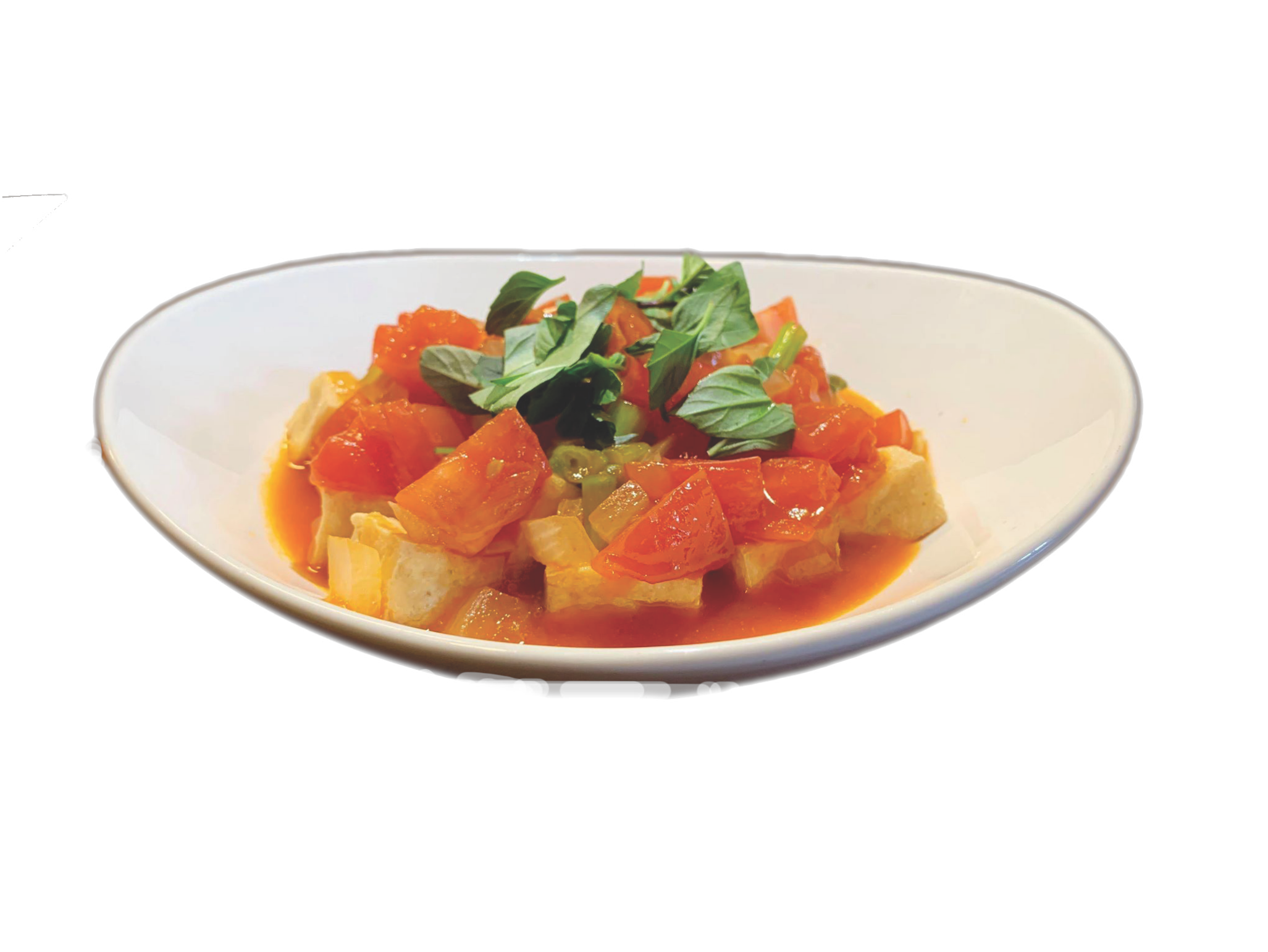 Menu Vegan Stir Fried Stewed Blue Taro