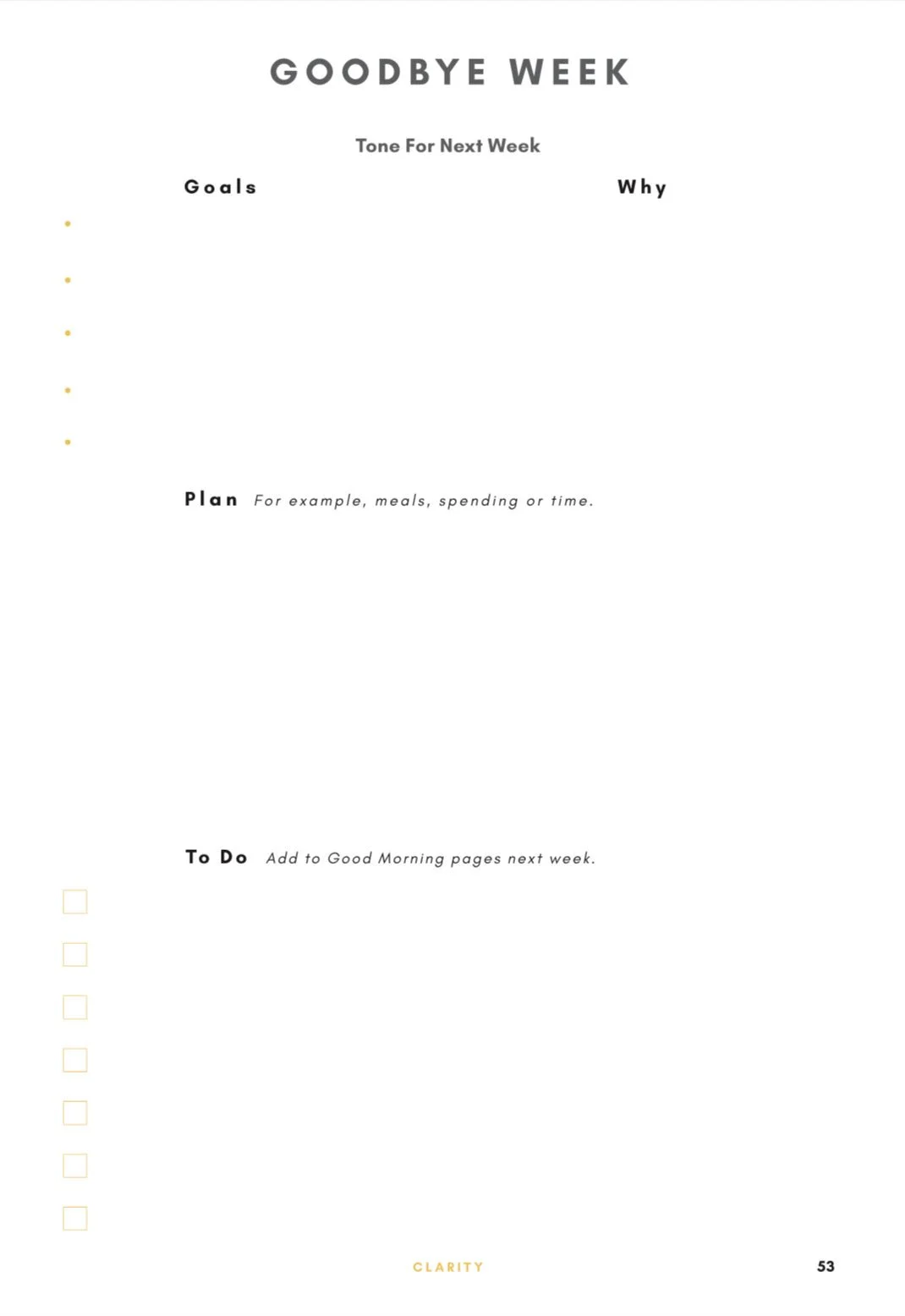 Interior pages, Linen and Butter