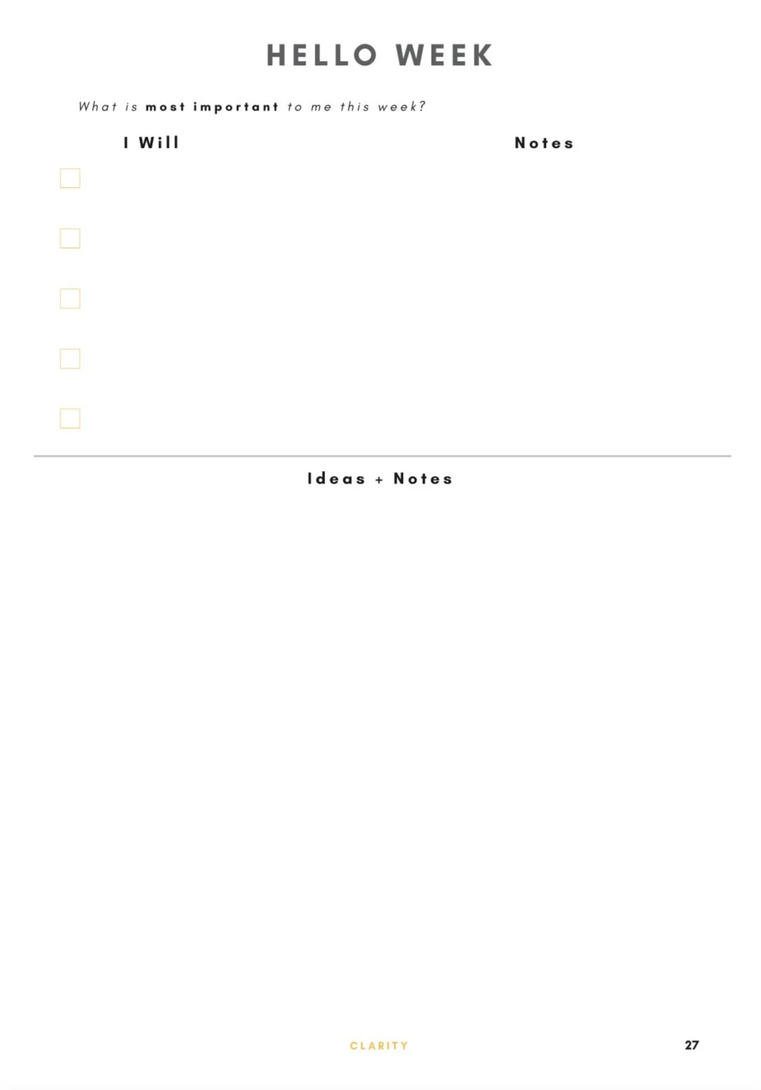 Interior pages, Linen and Butter