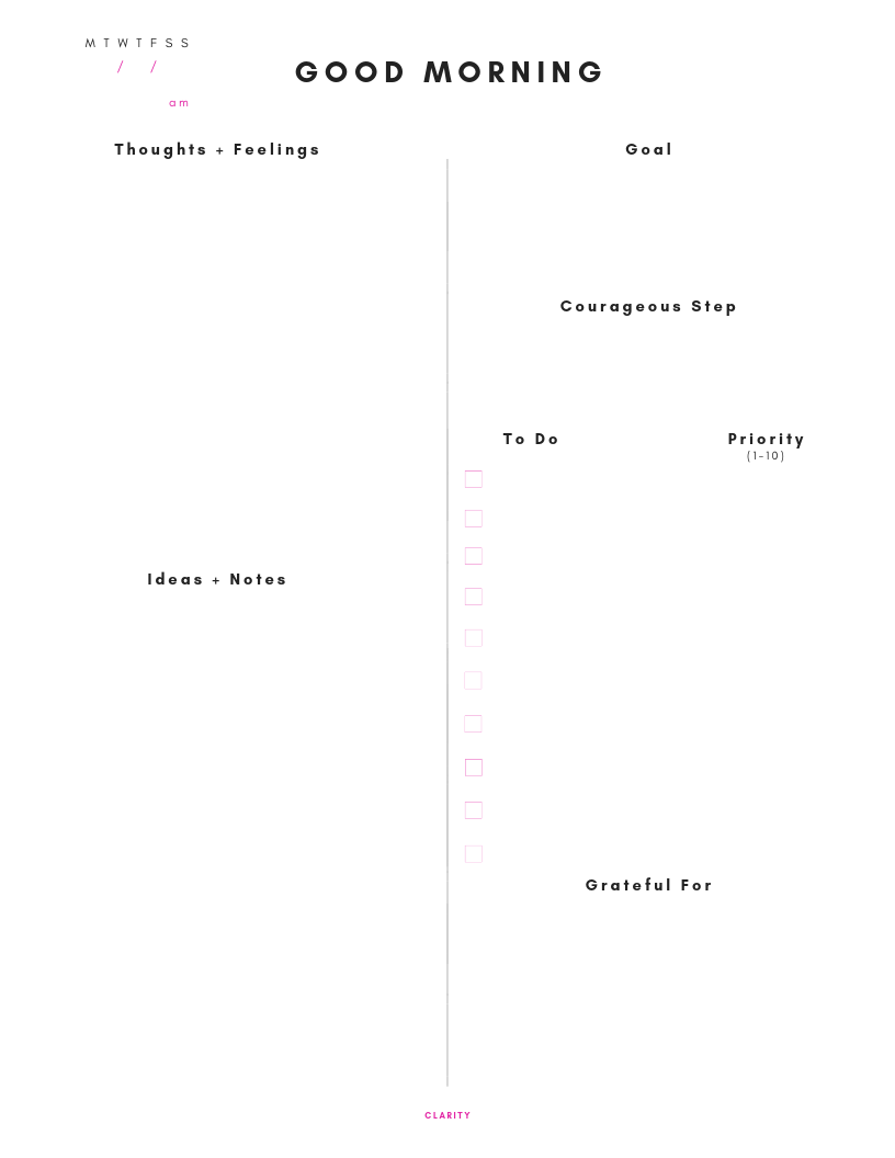 Interior pages, Classic
