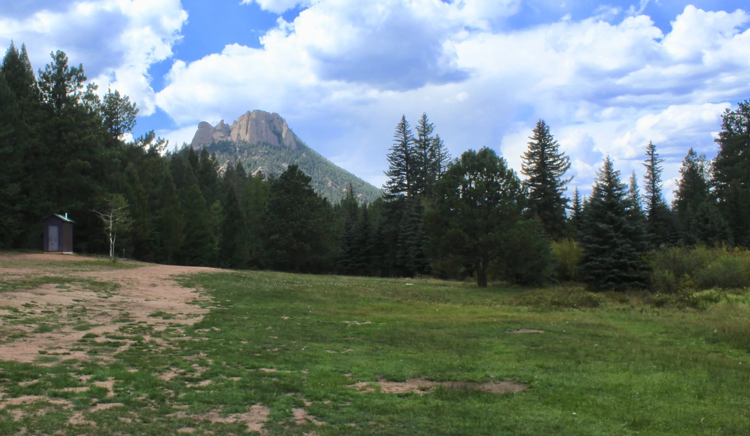 View of the Castle from the large camping area in Royal Elk Meadow.