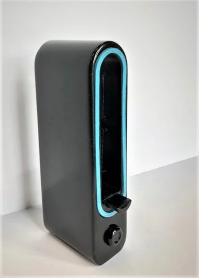 A scaled down model was created out of Acrylonitrile Butadiene Styrene Plastic (ABS)