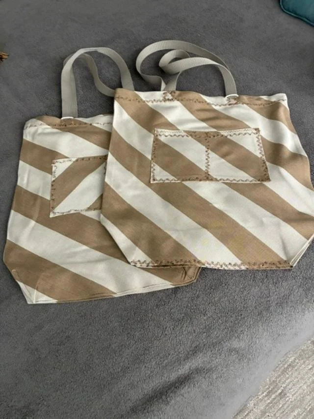 Shopping Bag - "Diagonal Stripes"